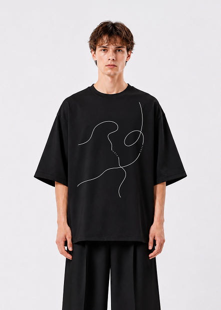 ビッグシルエット|Line Tシャツ