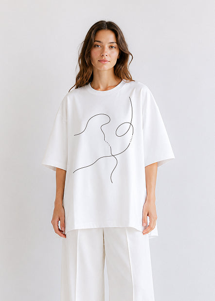 ビッグシルエット｜Line Tシャツ